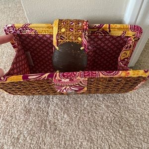 Vera Bradley Bali Gold Tiki Clutch